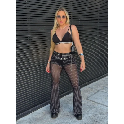 CALÇA MADRI TULE STRASS