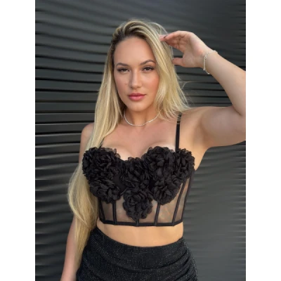 Cropped Romana Flor